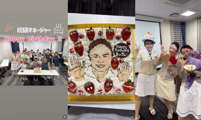 統括マネージャーのお誕生日をお祝いしました🎉/Instagram更新しました🌈
